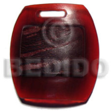 Red horn rectangle 45mmx40mm