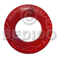 60mm donut red horn
