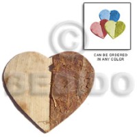 Coco heart 2 face pendant