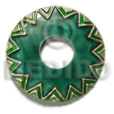Handpainted and colored 45mm donut