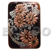 Rectangular 40mm black tab