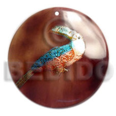 Round 40mm blacktab handpainted