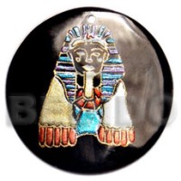 Round 40mm blacktab handpainted