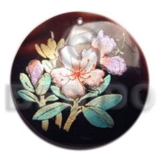 Round 40mm blacktab handpainted Round 40mm blacktab handpainted