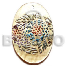 Oval 45mm mop handpainted
