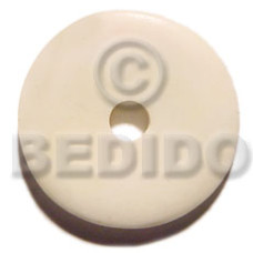 40mm round white bone