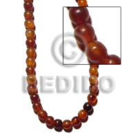 Amber golden horn beads 10mm
