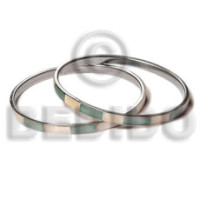 Laminated hammershell green natural white alternate