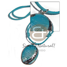 Glistening turquoise abalone in