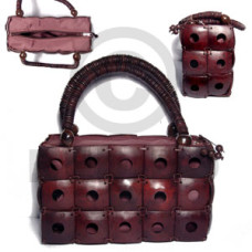 Reddish brown square coco