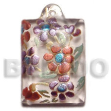 Dogtag 45mmx30mm clear white resin