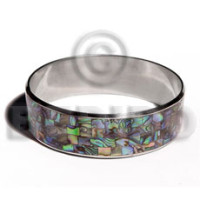 Laminated paua blocking in 3 4