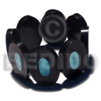 35mmx25mm oval black resin