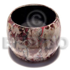 Chunky laminated shell crackled wooden