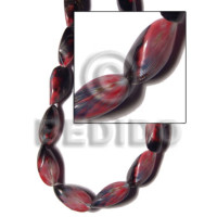 Red mactan pearl 30mmx15mm varying