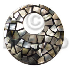 Flat 65mm round black