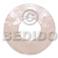 40mm natural white capiz ring