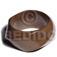 Twisted chunky bangle mocca