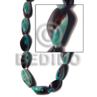 Green mactan pearl 30mmx15mm varying