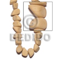 Natural white wood chunk nuggets