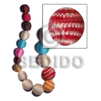 20mm natural white round wood