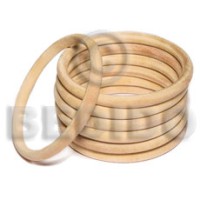 Natural white wood bangle