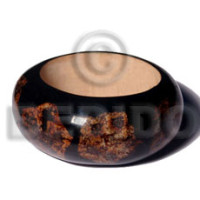 Wood bangle laminated mahogany