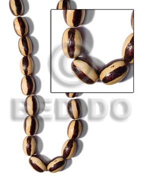 25mm oval wood beads  burning - Home