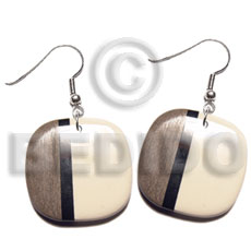 dangling  30mm greywood/carabao bone combination - Home