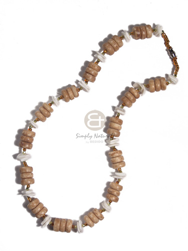 10mm carabao antique bone  pokalet  white rose and glass beads combination - Home