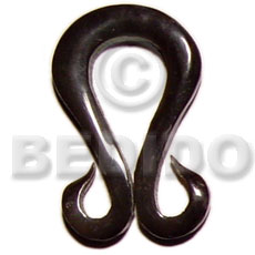 horn double hook 40mm - Horn Pendant Bone Pendants