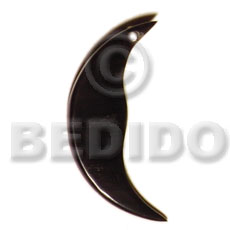 horn quarter moon shape 45mm - Horn Pendant Bone Pendants