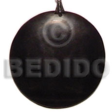 round black horn 40mm - Horn Pendant Bone Pendants