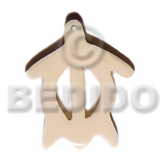 50mmx45mm flat white boneturtle - Horn Pendant Bone Pendants