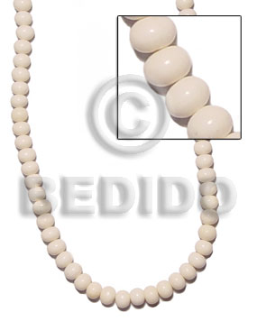white bone beads 7mmx9mm - Home