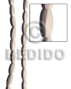 twisted bone beads 25mmx10mm - Home