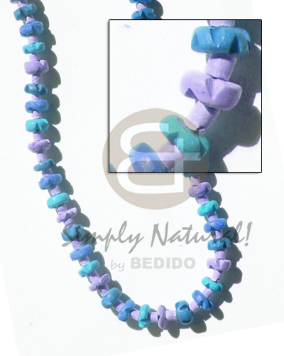 coco flower  2-3mm coco heishe in blue/lilac tones - Home