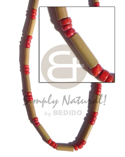 bamboo tube  red 4-5 coco Pokalet alt. - Home