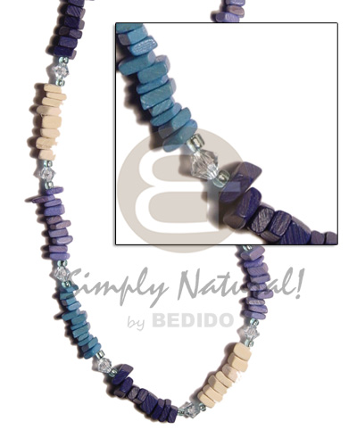 blue/lavender/bleach coco sq. cut combination  acrylic crystals - Home