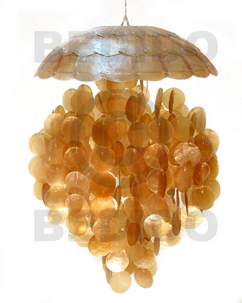 parisian  16" ball  chandelier - golden yellow ( 16in.x 22in.) - Home