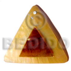 triangle 50mm MOP  skin - Shell Pendant