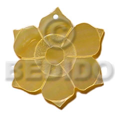 45mm MOP flower - Shell Pendant