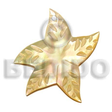 35mm MOP starfish  design - Shell Pendant