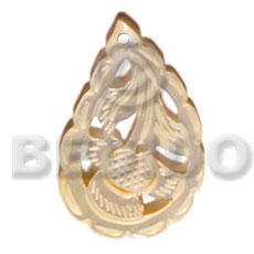 MOP teardrop  design 45mm - Shell Pendant