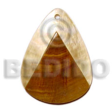 45mm teardrop MOP  skin - Shell Pendant