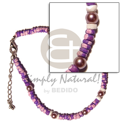 4-5mm violet coco splashing  pearl beads - Home