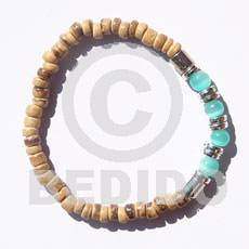 4-5mm elastic coco Pokalet tiger/metal tube/flat/cats eye beads - Home