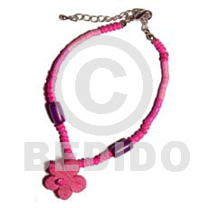 fuschia pink 2-3mm coco heishe /buri seed  coco flower - Home