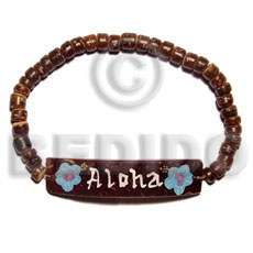 elastic 4-5 coco Pokalet nat. brown coco id bracelet - Home