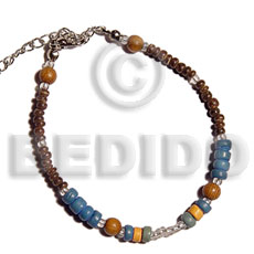 wood beads, 4-5mm & 2-3mm coco Pokalet combination - Home